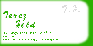 terez held business card